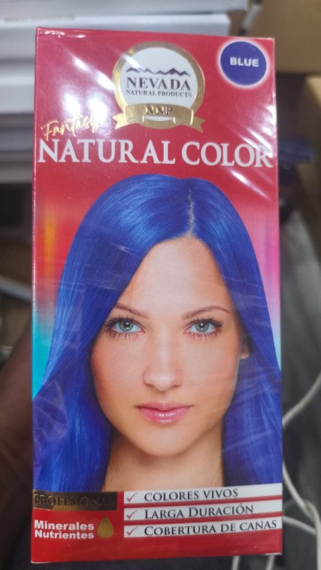 Nevada Permanant color bright hair Blue